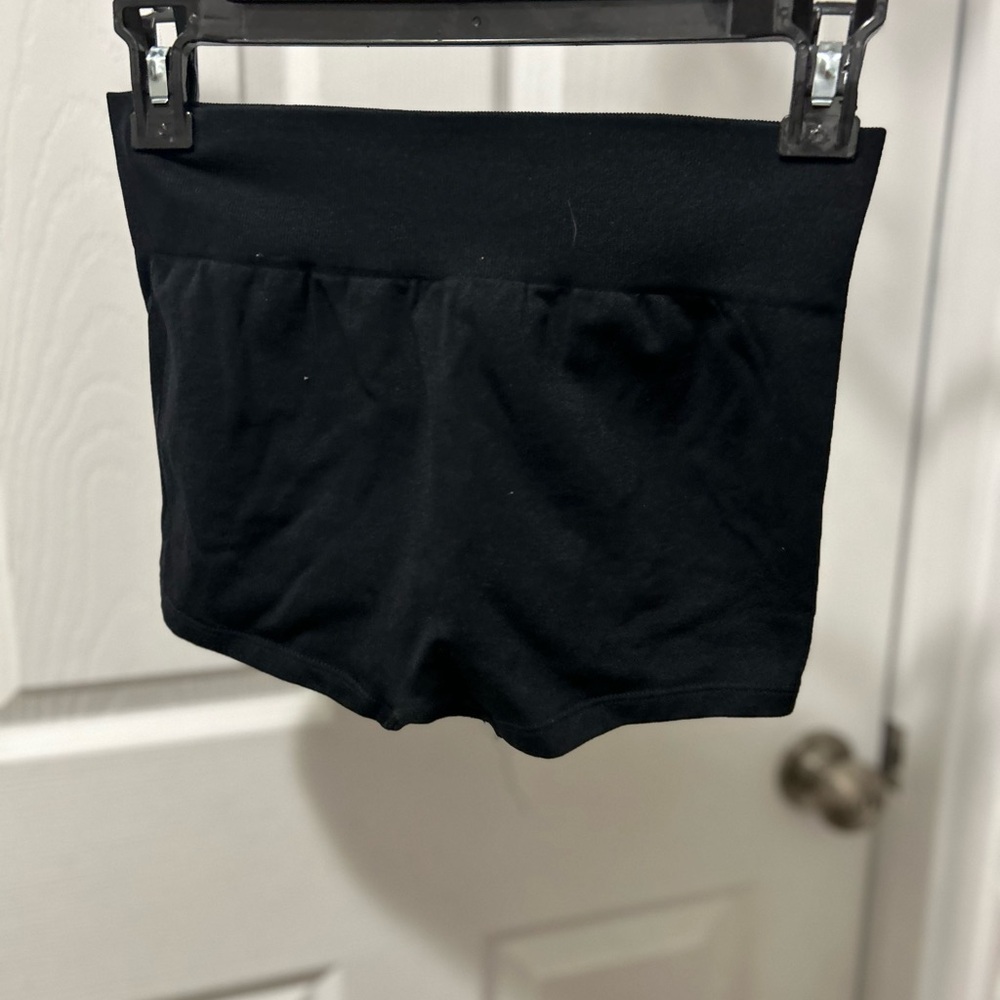 Black Women's High-Waist Performance Shorts